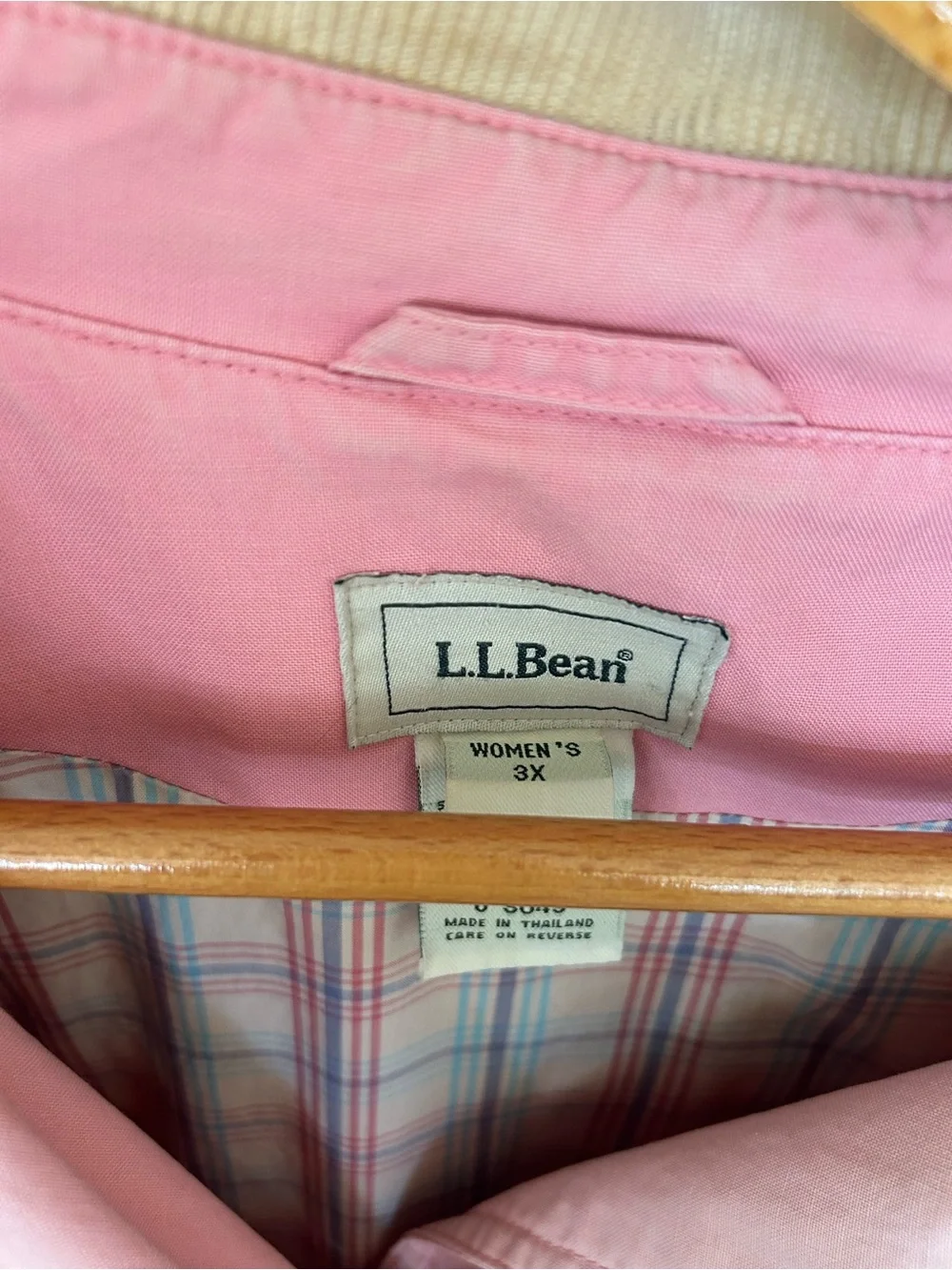 L.L. Bean Barn Jacket with Cream Corduroy Collar